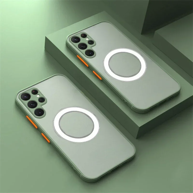 Matte Hard Case with MagSafe Wireless Charging and Magnetic Cover