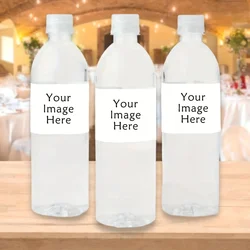 Custom Wedding Welcome Water Bottle Labels - Personalized Simple Wedding Stickers (30 Pieces) - 5x21CM - 30PCS (YOUR LOGO)