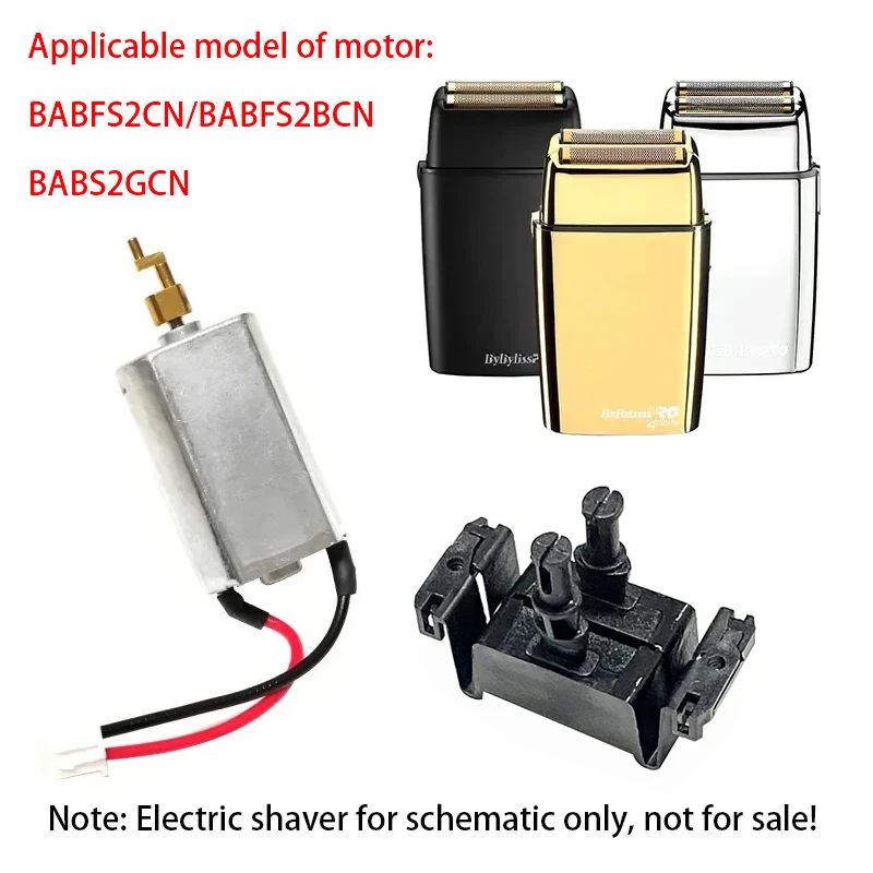 Kompatibel mit Babyliss Pro BABFS2GCN/BABFS2BCN/BABFS2CN Professionelle Rasierer-Motoren, Führungsblock-Zubehör