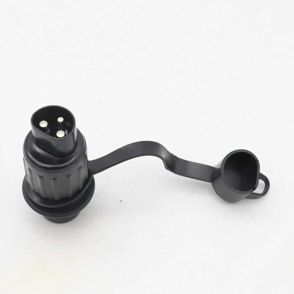 3 Pin Trailer Plug Wiring Connector Adapter Waterproof Seal 12V 6A Signal Light Harness Plug Towing Socket Trailer Accessories