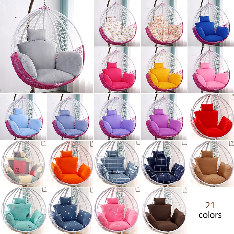 Egg Chair Swing Cushion Cover Thickened Soft Patio Large Breathable Non Deformable Cradle Chair Hang Basket Cushion Cover No Pad images - 6