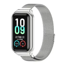 Elegant Magnetic Milanese Metal Watch Strap Bracelet - Amazfit Band 7 (2)