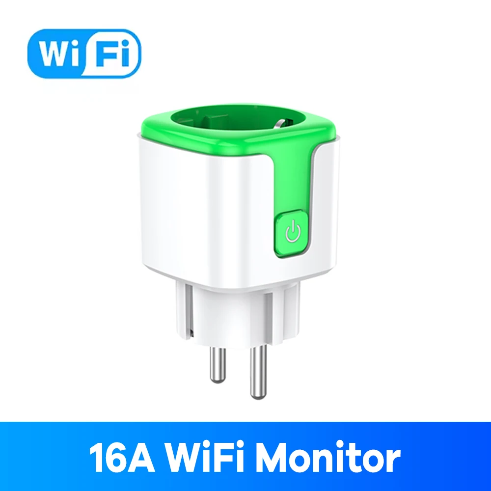 Smart WiFi Plug with Energy Monitoring and Voice Control - EU 16A