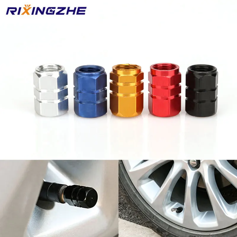 Premium Aluminum Alloy Tire Valve Caps - Set of 4/8