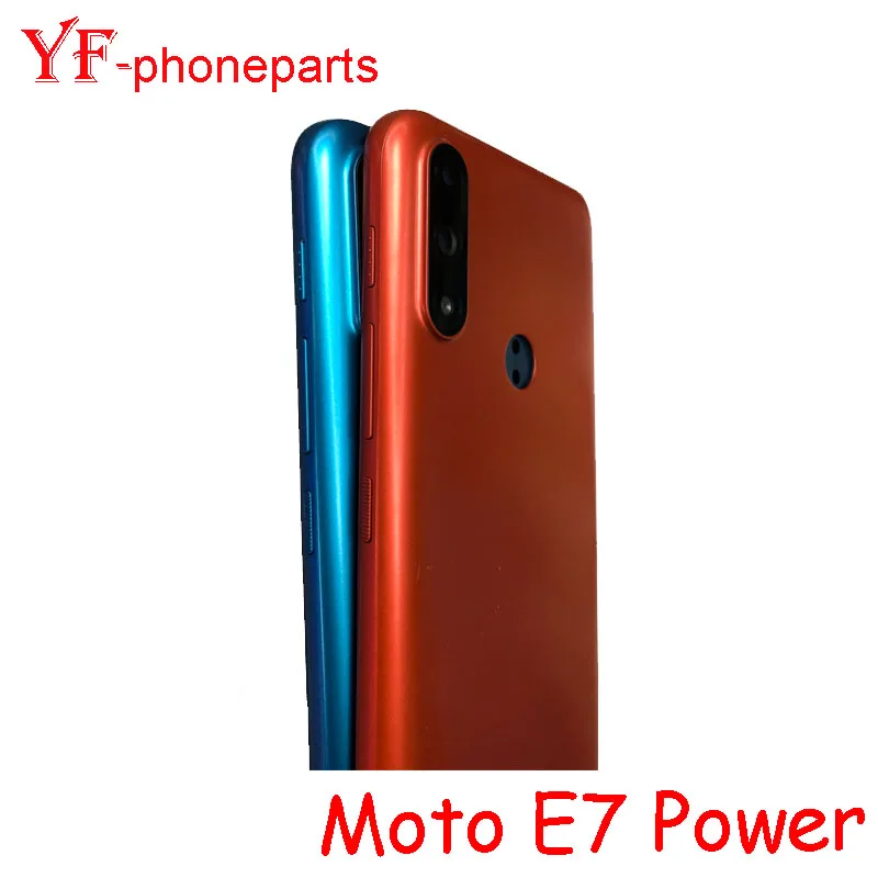 모토로라 모토 E7 파워 E7i 파워 E7 플러스 후면 배터리 커버, 렌즈 케이스 수리 부품, AAAA 품질
