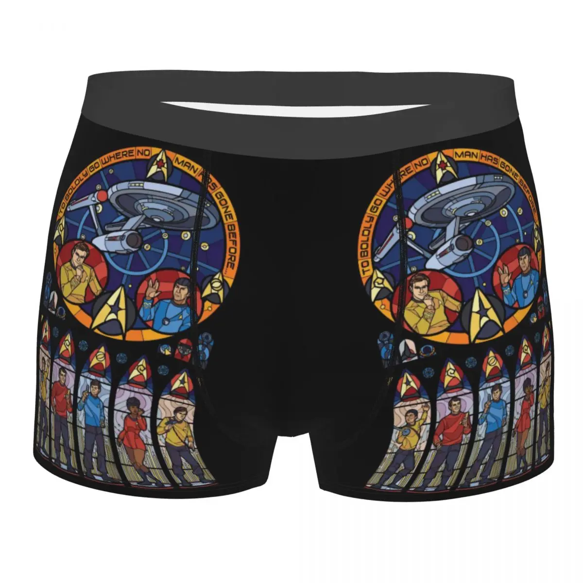 

Star Treks Starfleet Theme Design Man'scosy Boxer Briefs,3D printing Underpants, Highly Breathable Top Quality Gift Idea