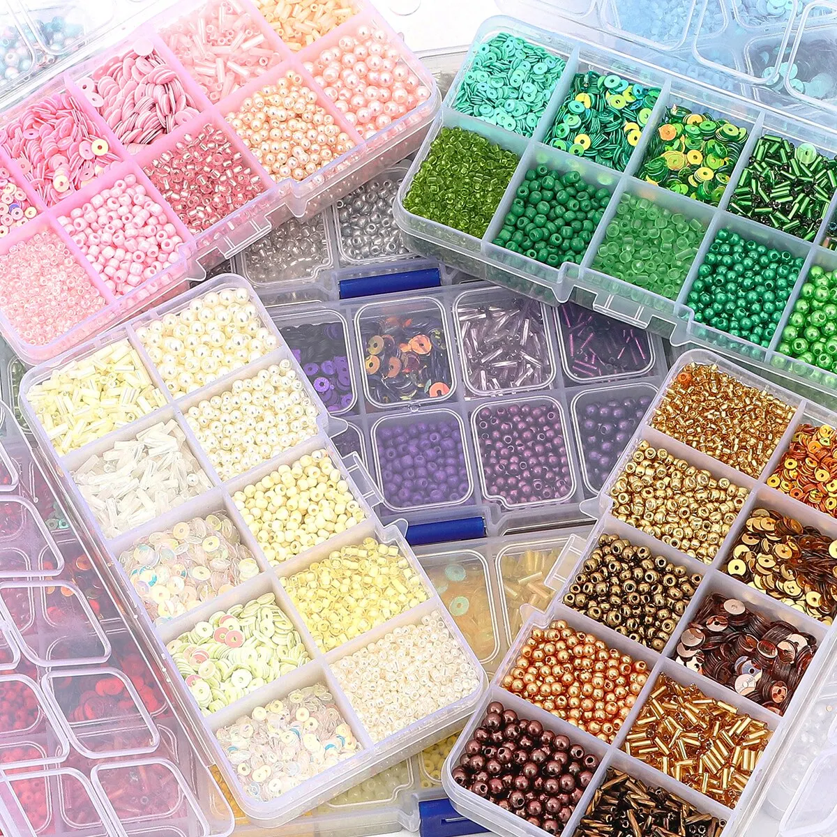264911-316002.jpg 120g box Multi color Rice Pearl Sequins Imitation Pearl Material Bag Handmade DIY Making Beaded Bracelet 120g/box Multi-color Rice Pearl Sequins Imitation Pearl Material Bag Handmade DIY Making Beaded Bracelet Necklace Accessories Mallzona