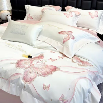 Luxury Embroidered Cotton Bedding Set 1