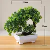 Bonsai New Green Artificial Plants Bonsai  Like Live Small Tree Grass Flower Potted Christmas Party Home Office Decor Wedding 4