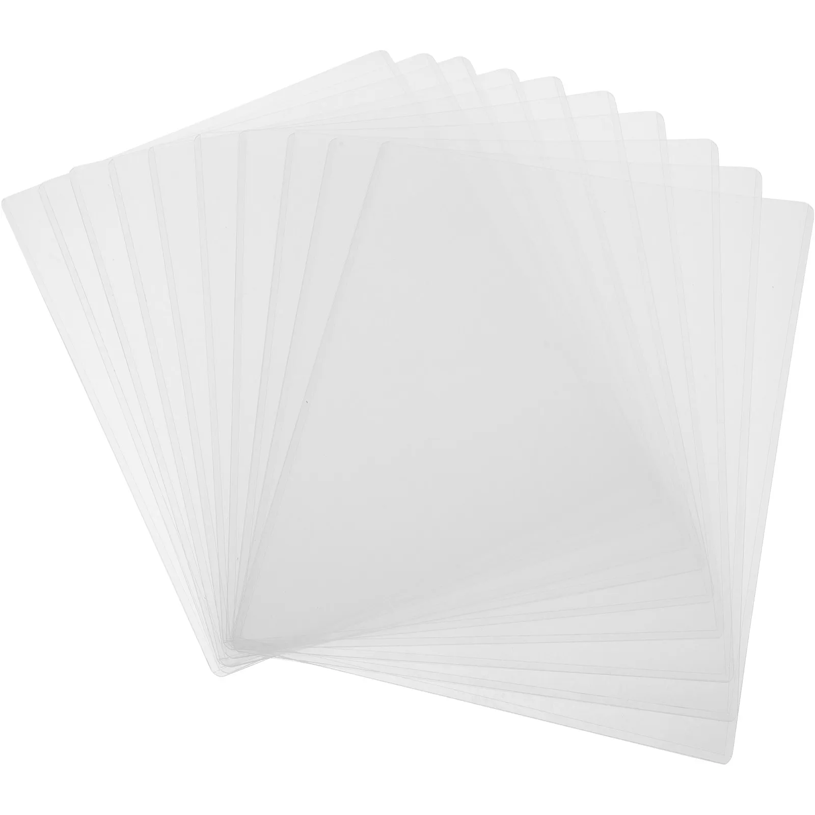 10Pcs 플라스틱 사진 슬리브 사진 문서용 투명 방수 보호대 안전한 메모리를 위한 포스터 하드 페이지 보호대