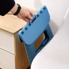 Folding Step Stool, Sturdy Safe Enough-Holds To 300 Lb Footstool for Adults or Kids with Carry Handle Collapsible Stool for Home 2