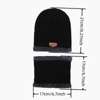 Boys Winter Hats and Scarves Set Boys Girls Add Thick Hats and Necklaces In Autumn Cute Baby Hats for Children Ages3-8Years 4