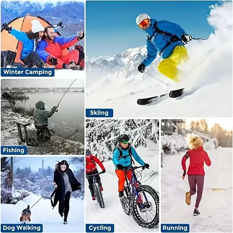 Winter Warm Wool Hooded Hat, Outdoor Windproof and Cold Proof Warm Hat, Men's and Women's Neck Warm Bicycle Face Mask Mask Mask