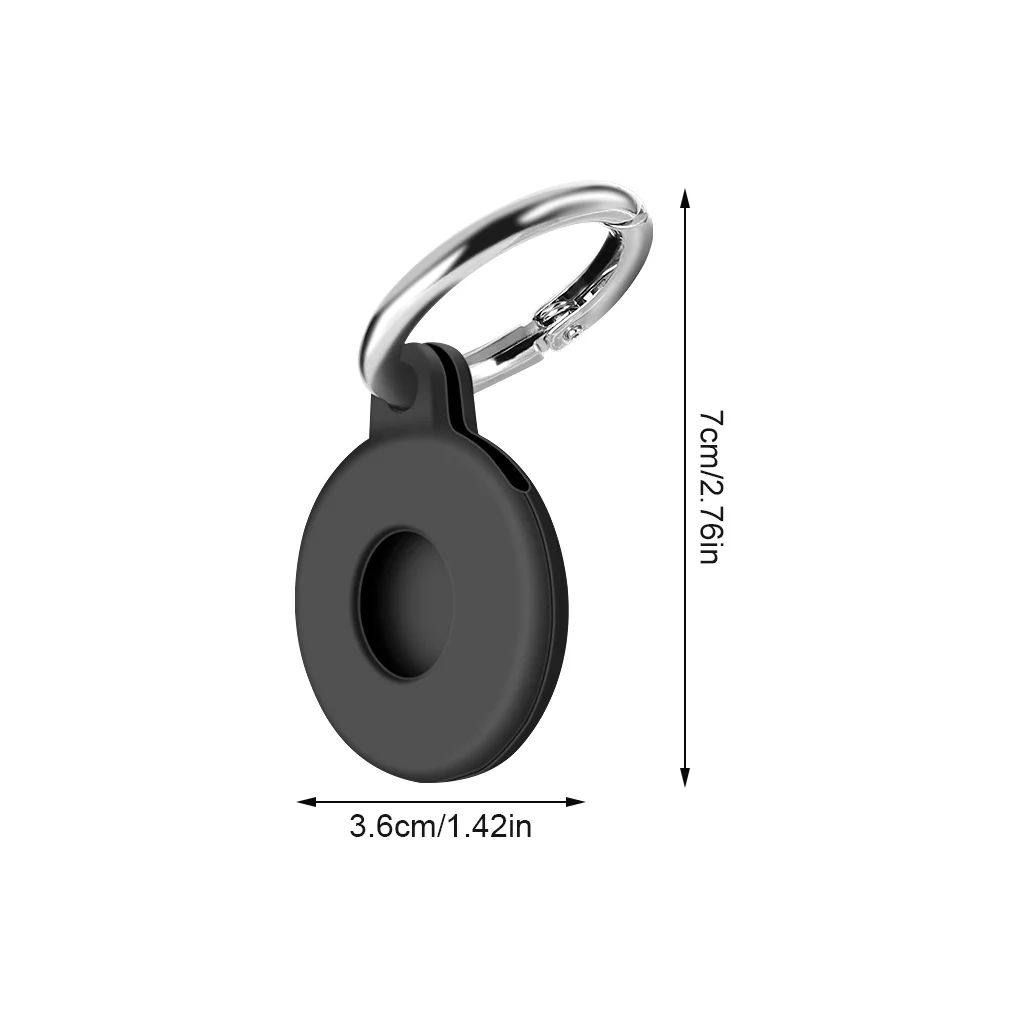 AirTag Case Silicone Protector Bumper Cover Buckle for Apple AirTags Tracker 1pc gps locator key finder anti lost tracker anti lose tracker item locator anti lost locator key chain locator
