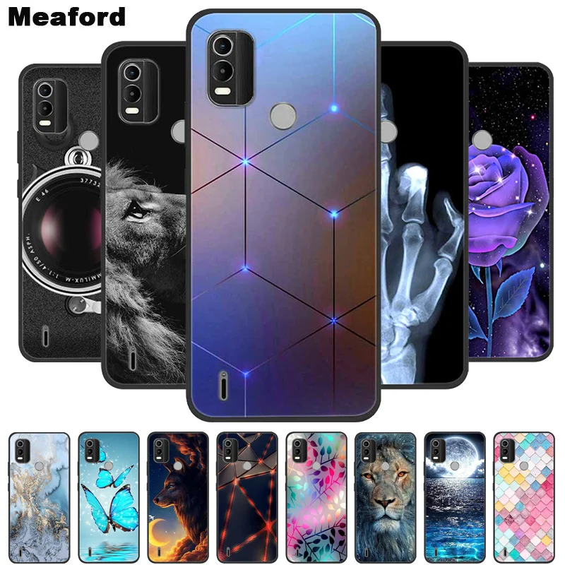 Aroepurt Cover per Nokia C21 Custodia Compatibile con Nokia C21 Cover Case Custodia Backplane per PC + Cornice Morbida in Silicone KB-FEN9