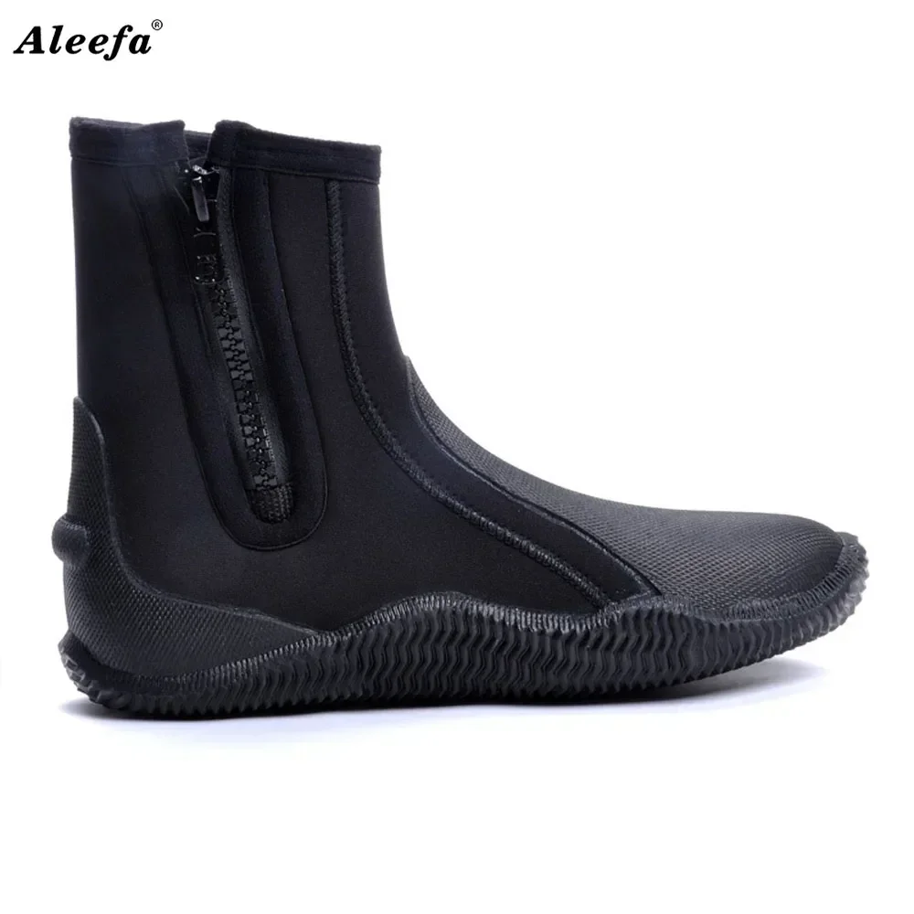5MM rubber diving boots slip waterproof shoes for wetsuit  fishing snorkeling,warming swimming 2