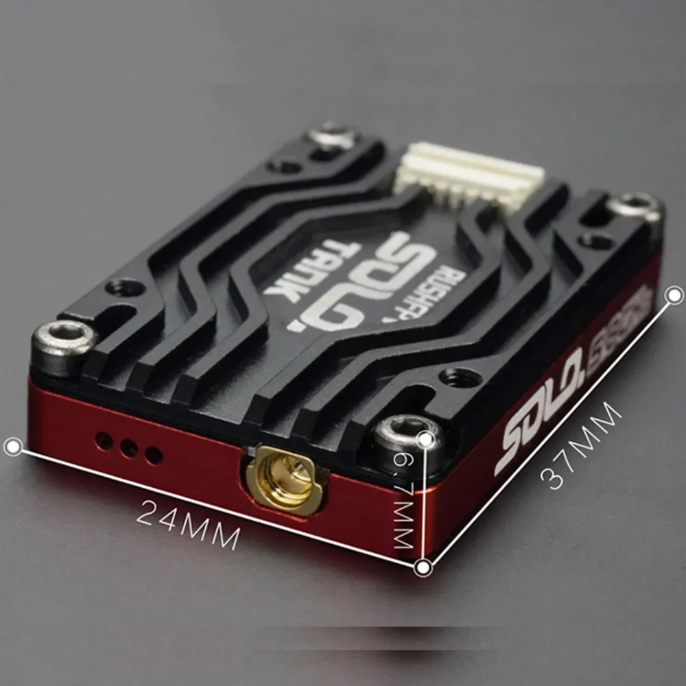 RUSHFPV RUSH TANK SOLO VTX 5.8G 48CH PitMode Pitmode 25mW 400mW 800mW 1.6W Adjustable 2-6S Microphone for FPV Long Range Drone