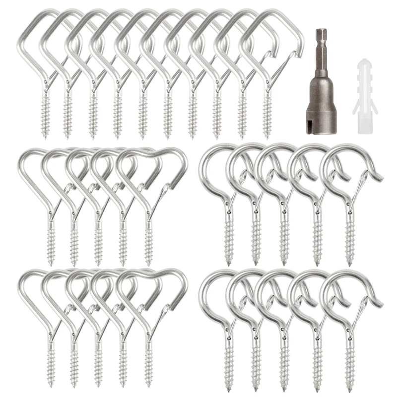 1220PCSQHangerScrewHooksHearCeilingHooksforHangingPlantwith