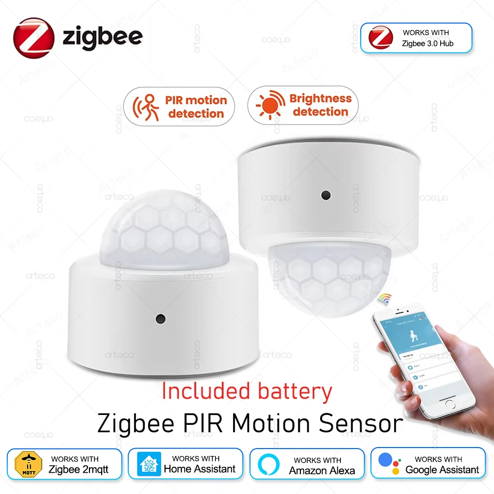 Pir Motion Sensor Zigbee 3.0 Wireless Detector Smart Home Smart Life App Works With Alexa