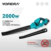 Yofidra Electric Blower Cordless Efficient Leaf Snow Dust Blowing Blower Garden Cleaning Tool For Makita 18V Battery 1