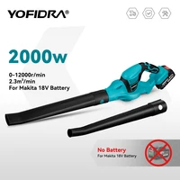 Yofidra Electric Blower Cordless Efficient Leaf Snow Dust Blowing Blower Garden Cleaning Tool For Makita 18V Battery 1