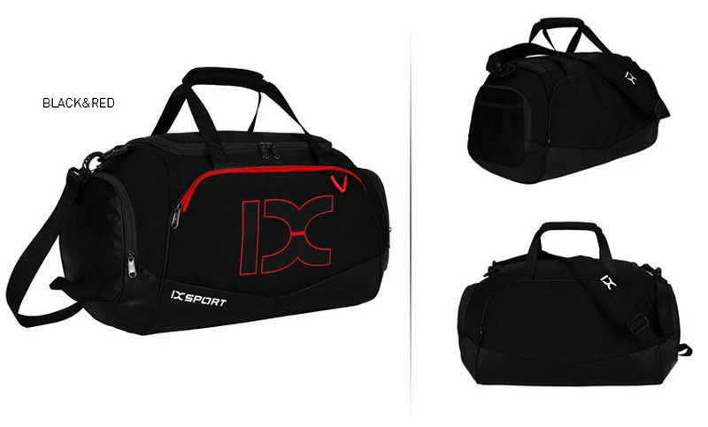 Black Short-Distance Bag Fitness Bag 372227cm Sports Bag Portable WANGXIAOLINYUNDONGBAO Travel Bag Multi-Function 