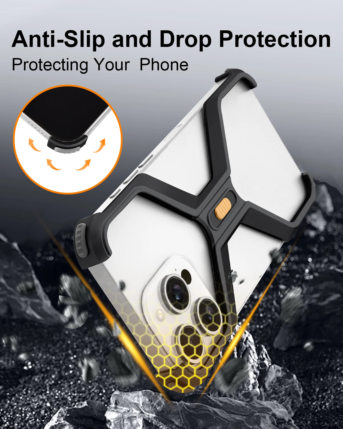 Eary X-Shaped Minimalist Phone Case For iPhone 16 Pro Max Ultra Thin Heat Dissipation Bumper Shockproof Protective Cover 2025