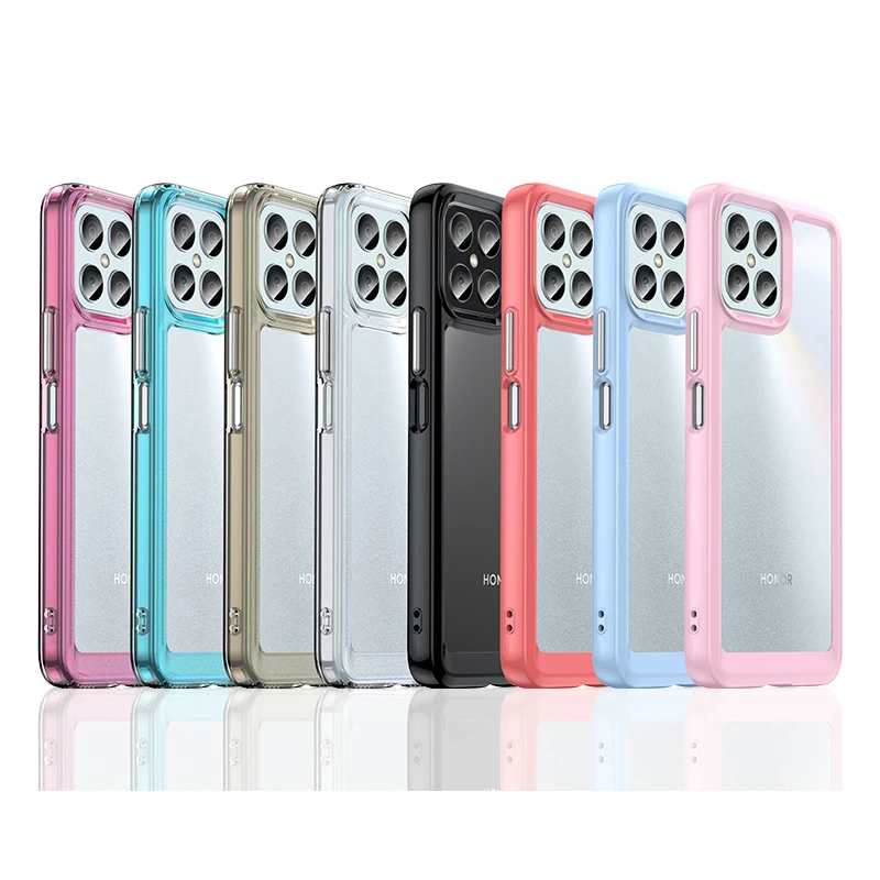 Per Cover Honor X8 Custodia Huawei Honor X8 Capas Antiurto Nuovo Paraurti Posteriore Colore Trasparente Trasparente Per Fundas Honor X 8 X8 Cover