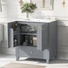 30" Premium Bathroom Vanity Set with Ceramic Sink and Ample Storage Space - Ideal for Small Bathrooms 2