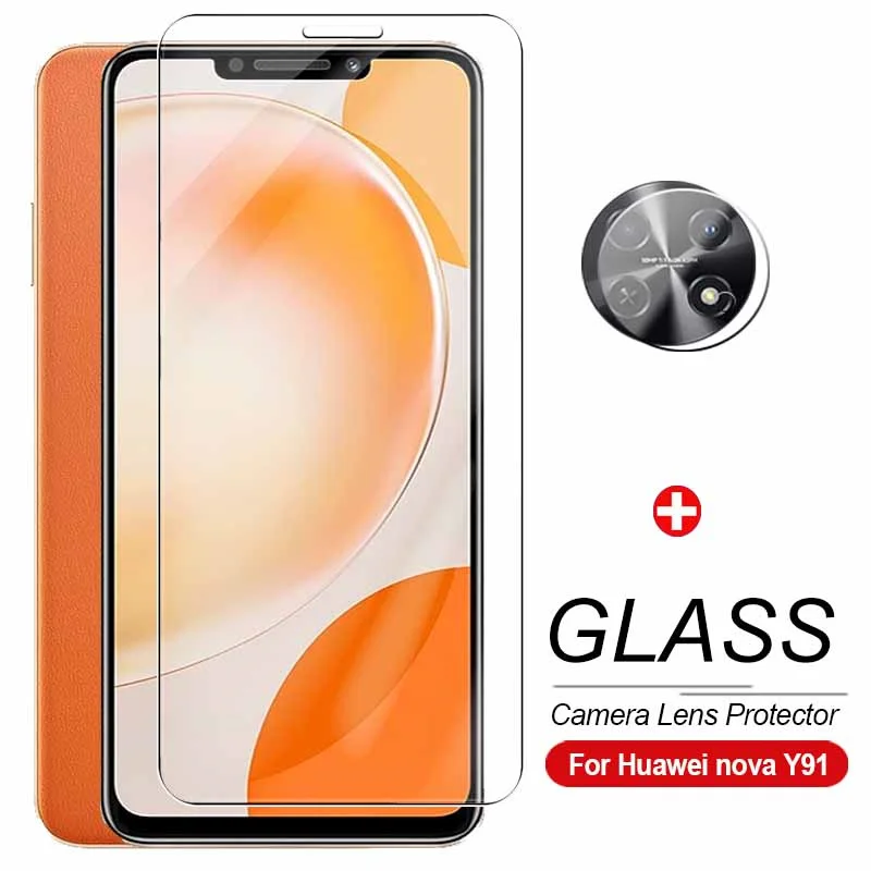 

camera lens screen protectors glass on for Huawei nova Y91 Enjoy 60X novay91 4G armor safety tempered glass film cover 6.95Inch