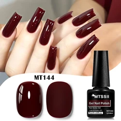 Elegant Cherry Red Magnetic Gel Nail Polish - Luxurious Semi - Permanent UV Soak - Off Varnish (Q52588 - 8)