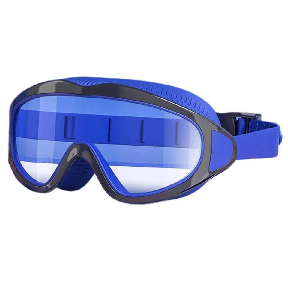 ChildrensSwimmingGogglesLargeFrameClearLensUpgradeAntiFogHD