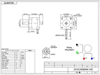 NEMA14 4-Wire Stepper Motor 17N·cm 1.8° – Dual Output Shaft 33mm Body, 0.8A - Image 2