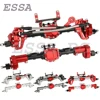 Aluminum Alloy Complete Front Rear Portal Axle for Axial SCX10 II AX90060 90046 90047 1/10 RC Crawler Truck Metal Upraded Parts 1