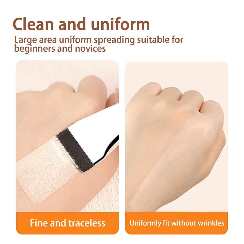 Foundation Makeup Brush Ultra Thin Flat Head Blush Contour Blending Foundation Cream Makeup Brush Professional Tool makeup brush set makeup brush
