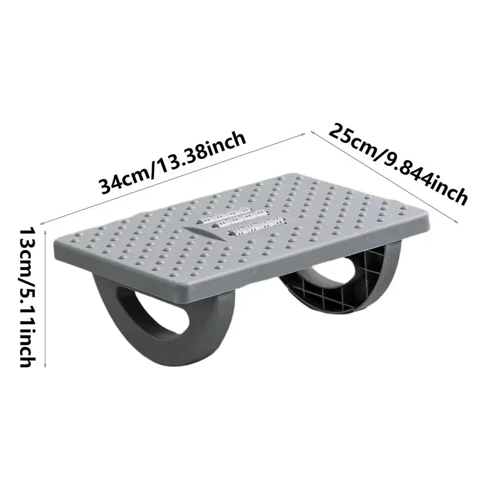 Ergonomic Portable Foot Stool with Built-in Massage Rollers