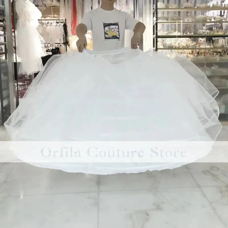 Wedding Petticoat 7 Hoops White Quinceanera Dress Petticoat Super Fluffy Crinoline Slip Underskirt For Ball Gown petticoat skirt,petticoat underskirt,wedding underskirt,wedding petticoat