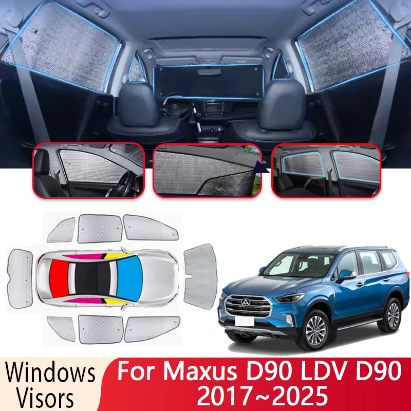 Sun Shade For Maxus D90 LDV D90 ~ Auto Windshield Sunshade Heat Insulation Parts Sun Visor Accessories