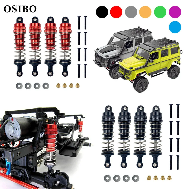 

4Pcs Metal Shock Absorber Damper Replacement Accessory Fit For MN Car MN86K 4WD G500 Crawler Off Road Truck RC Car Parts