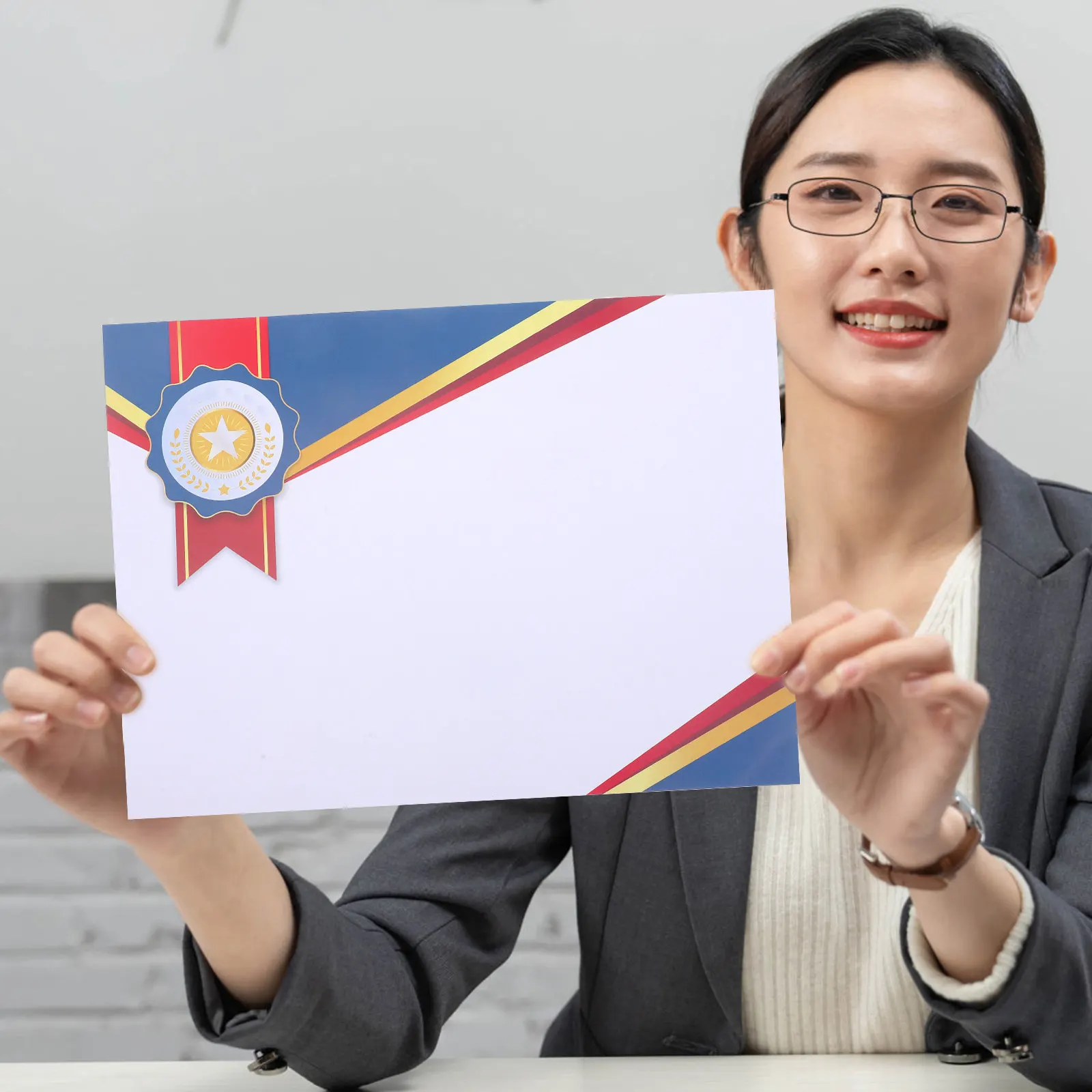 50매 상장 인증서 빈 디플로마 인증서 용지 학교 사무실 장 인쇄 가능한 인증서 용지