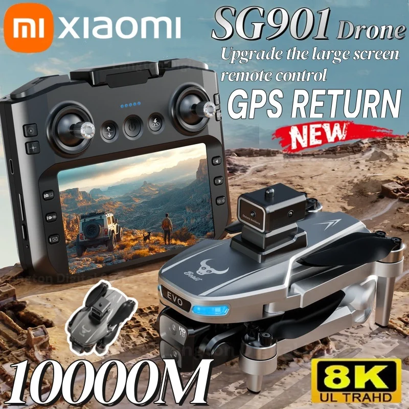 Xiaomi SG901 MAX GPS Drone Professional 8K Aerial Avoiding Obstacle With Large Screen Remote Control Folding Brushless Drone NEW