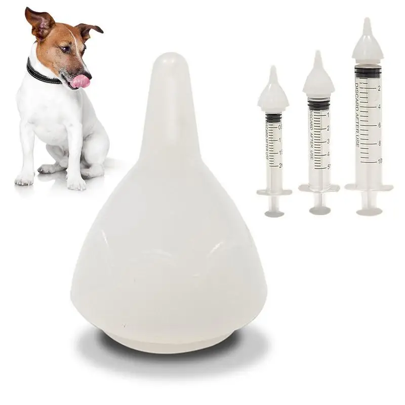 Soft Silicone Universal Adapter For Syringe Feeder Up To 10ML Syringe Nipple For Chinchillas Cat Puppy Pet Feeding Accessories pet syringe