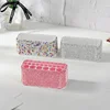 Bling Rhinestone Holes Nail Brushes Storage Box 26 Makeup Brushes Holder Acrylic Organizer Nail Art Bushes Storage Showing Shelf 2