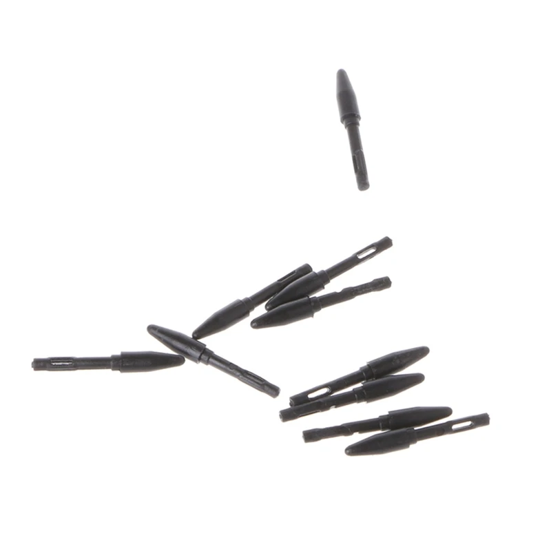 Stylus Pen Replacement Nibs 10PCS Active Tips For Digital Graphics Tablets P68 P80 Black with Removal