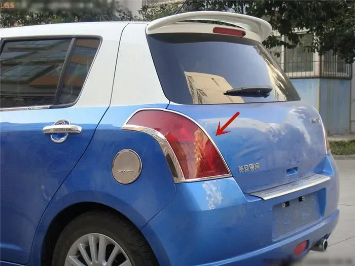 

Для Suzuki Swift 2005-2010 ABS хром перед передней фарой задняя фонарь декоративная рамка Защита Декоративные автомобильные аксессуары