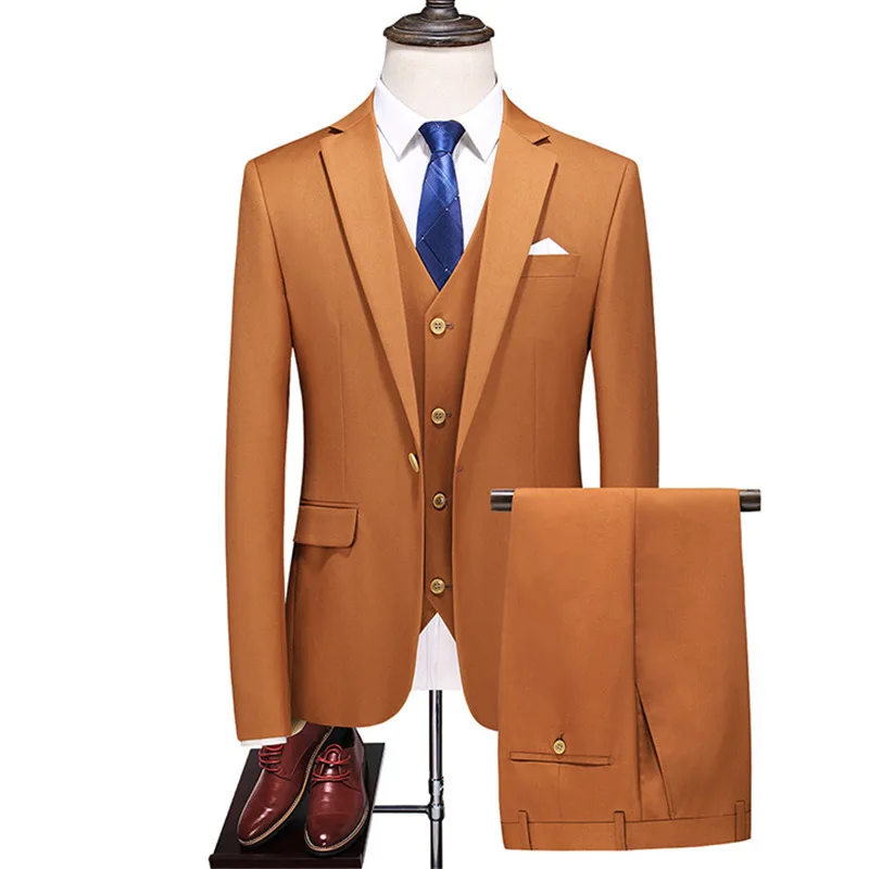 H111 Custom suits for men, formal suits for groomsmen, pure color, stylish business jackets