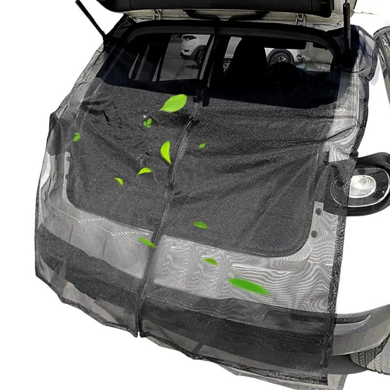 

Car Tailgate Shade Car Tailgate Net Rear Windshield Sunshade Screen Magnetic Mount Anti-Flying Net Trunk Privacy Protection