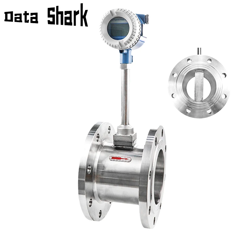 Smart vortex flow meter for gas steam vapour with display steam flow meter