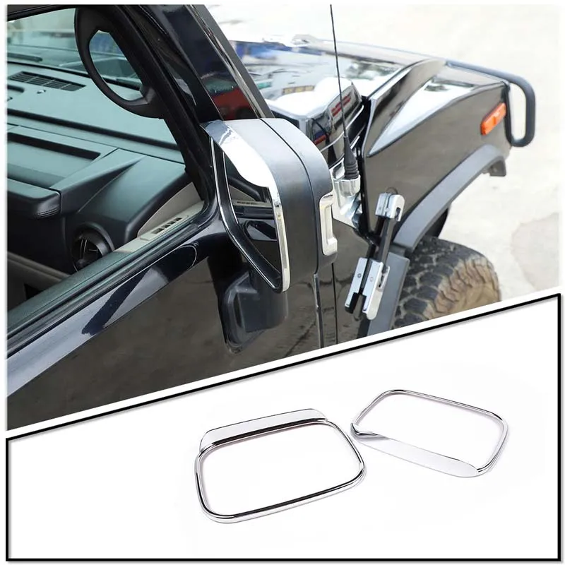 

Car Side Rearview Mirror Cover Rain Eyebrow Frame Trim Protective Exterior Modification For Hummer H2 2003-2009 Accessories