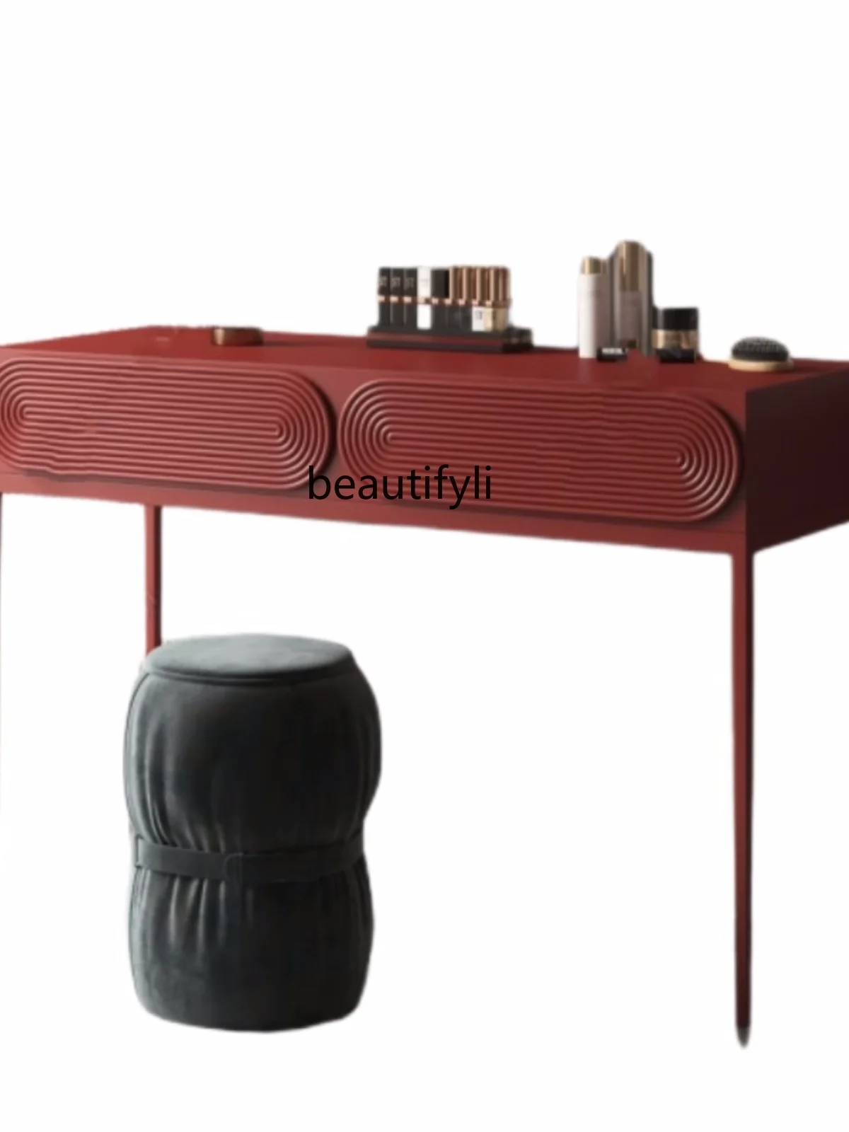 

Paint Dressing Table Dresser Art Bedroom Desk Modern Minimalist Solid Wood Computer Desk